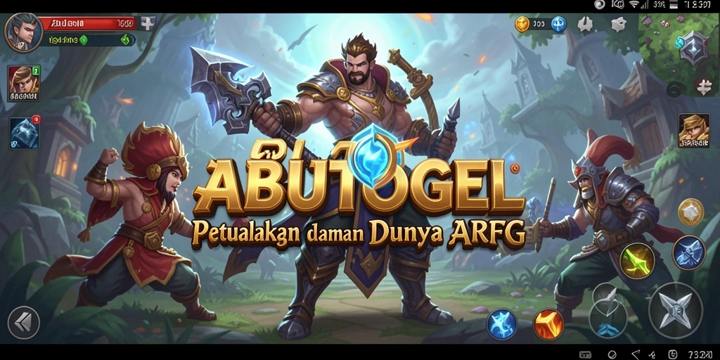 Tampilan gameplay seru dan interaktif dalam ABUTOGEL.
