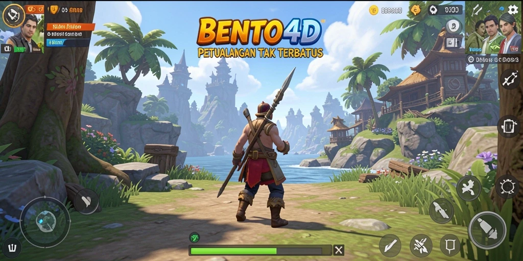 Tampilan gameplay BENTO4D yang memikat dalam dunia Open World.