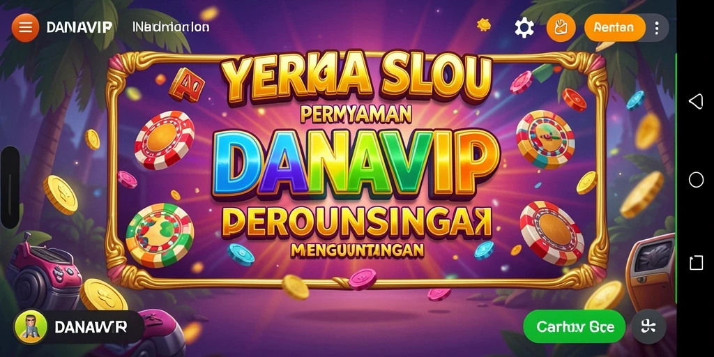Screenshot dari gameplay DANAVIP yang menunjukkan keseruan bermain Slot.