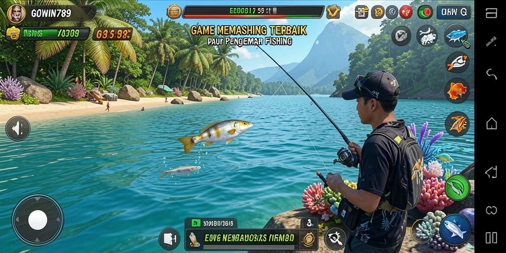 Gameplay GOWIN789 yang seru dan menantang di dunia memancing.