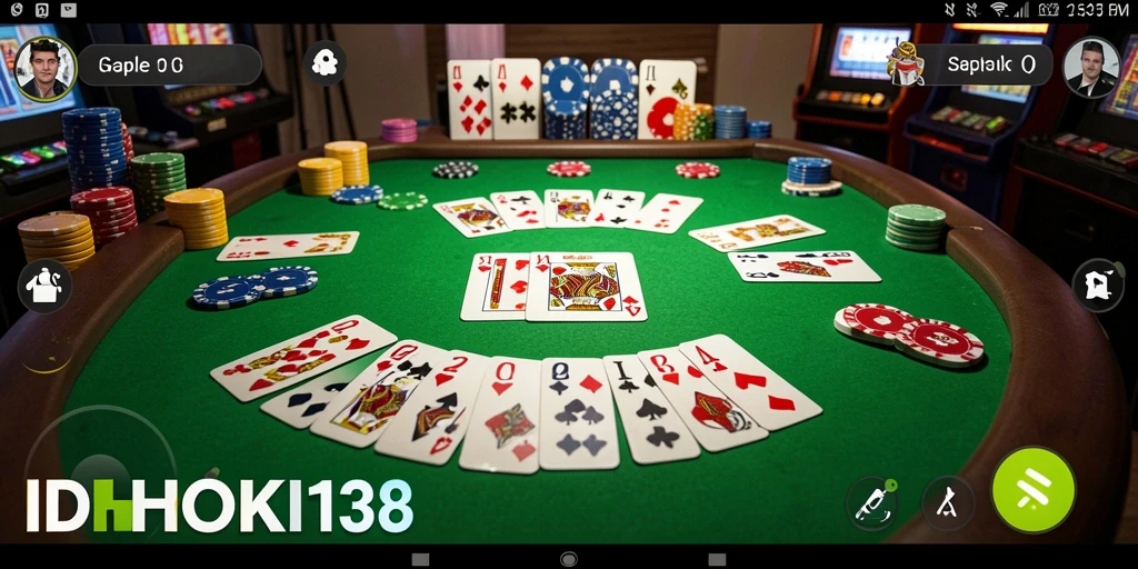 Tampilan gameplay seru Gaple di IDRHOKI138.