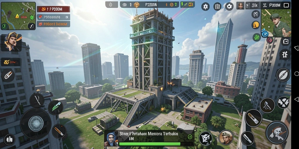 Tampilan gameplay P200M yang menegangkan dan penuh strategi.