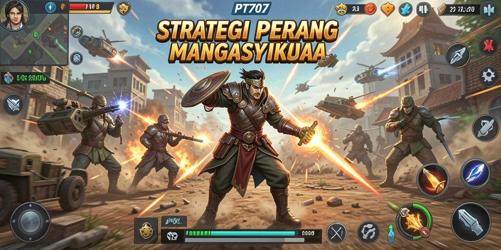 Tampilan gameplay PT707 yang menegangkan dan strategis.