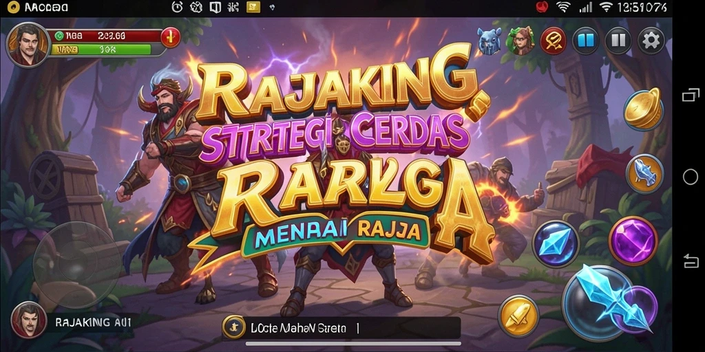 Tampilan seru gameplay RAJAKING dengan strategi yang menegangkan.