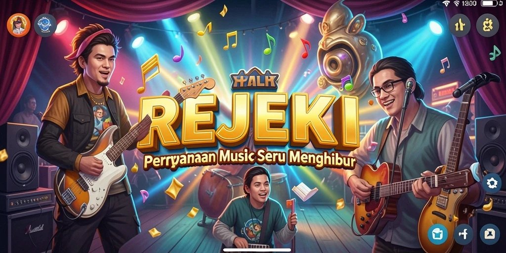 Tampilan seru gameplay <strong>REJEKI</strong> saat pemain bersaing dalam musik.