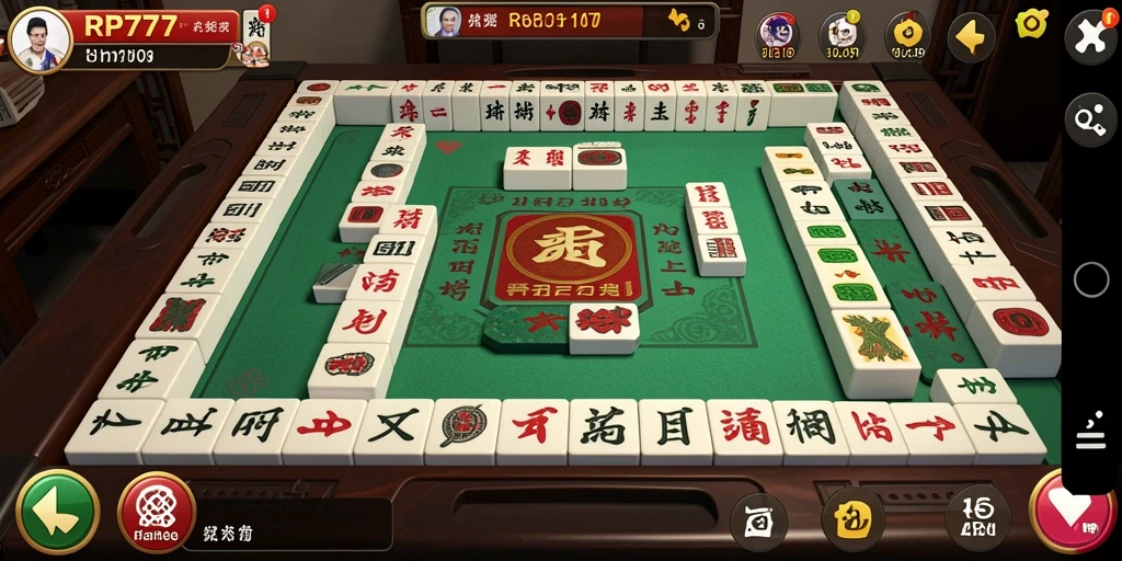 Tangkapan layar gameplay <strong>RP777</strong> menunjukkan keseruan permainan Mahjong.