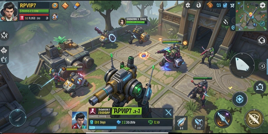 Tampilan gameplay RPVIP7 yang penuh strategi dan taktik.