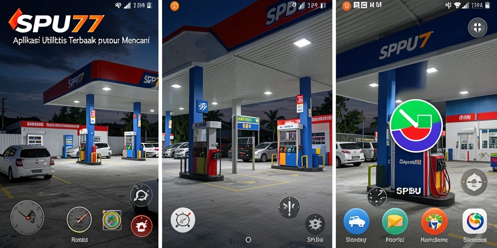 Tampilan antarmuka SPBU77 yang sederhana dan informatif.